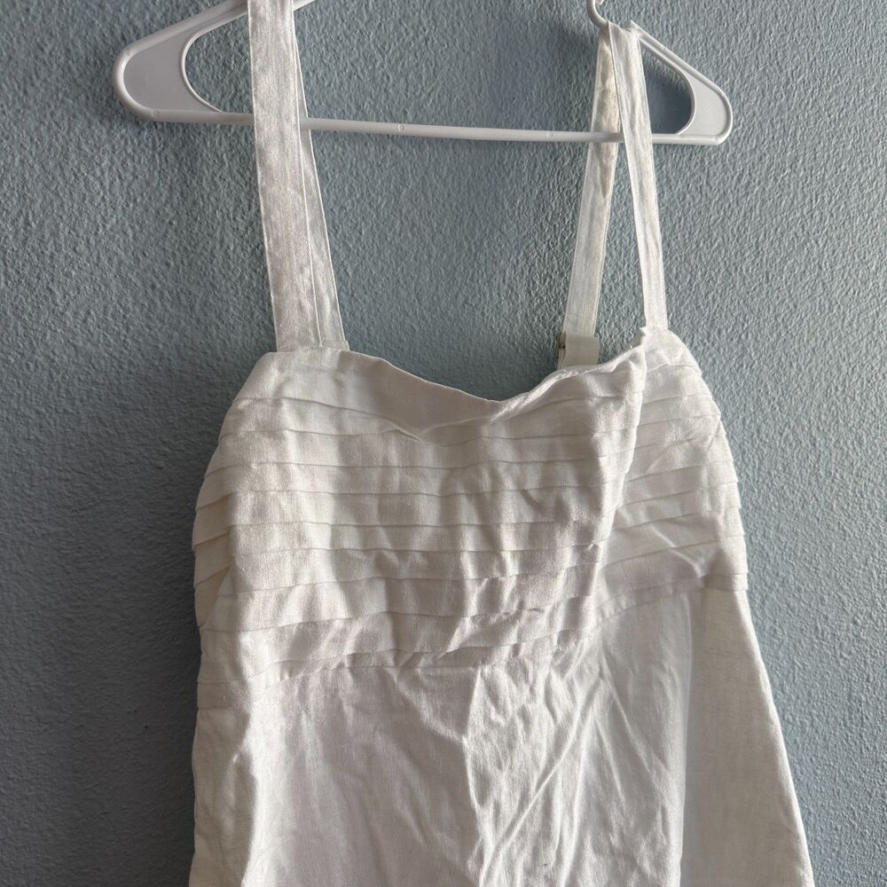 Abercrombie & Fitch White Linen Romper Size Large Tall - Picture 3 of 7